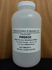 Flame sprayed powder alloy equivalent to Cronatron Pyrospray 830