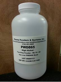 Flame sprayed powder alloy equivalent to Cronatron Cryospray 865