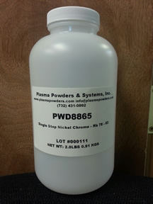 Flame sprayed powder alloy equivalent to Cronatron Cryospray 8865